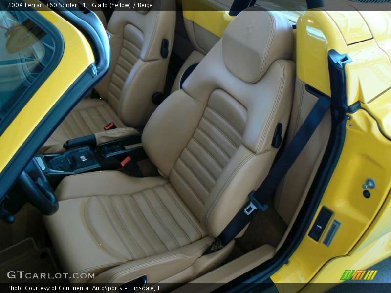 Giallo (Yellow) / Beige 2004 Ferrari 360 Spider F1