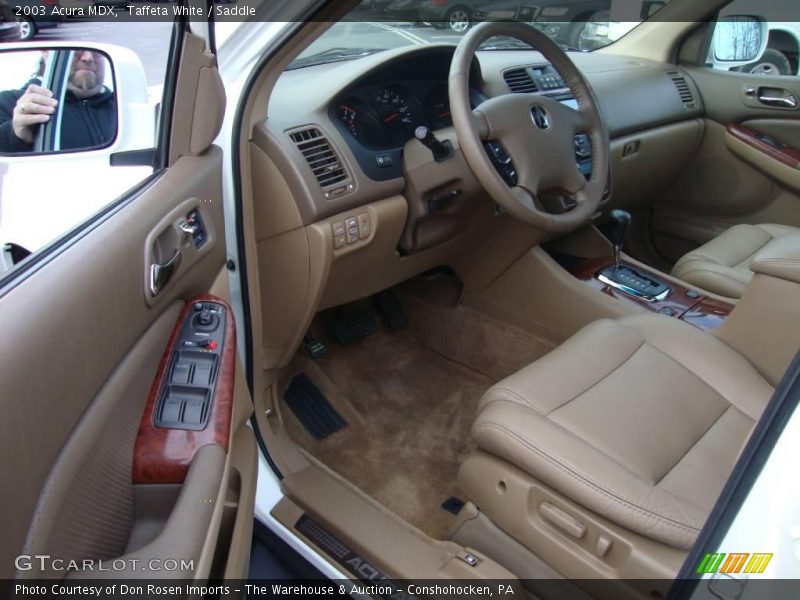 Taffeta White / Saddle 2003 Acura MDX