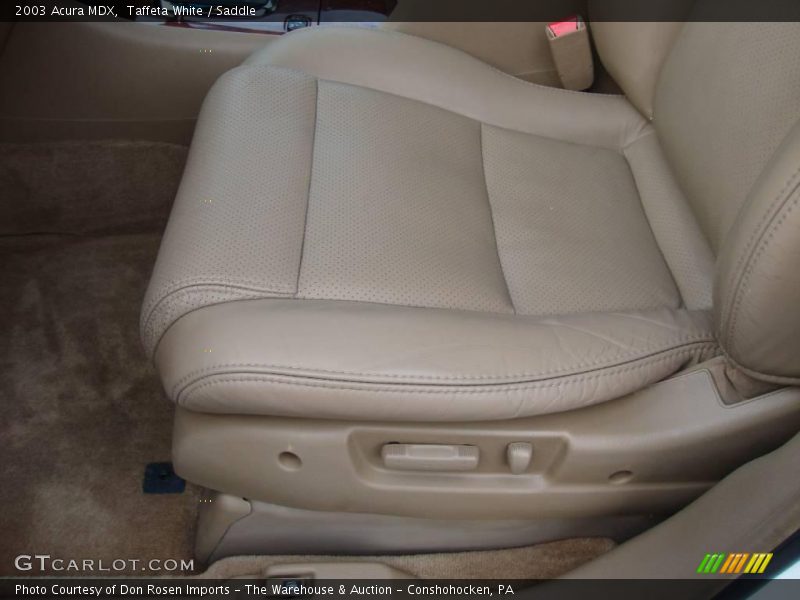 Taffeta White / Saddle 2003 Acura MDX