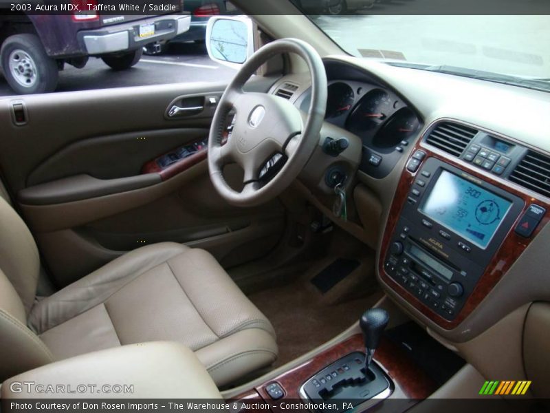 Taffeta White / Saddle 2003 Acura MDX