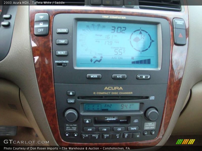 Taffeta White / Saddle 2003 Acura MDX