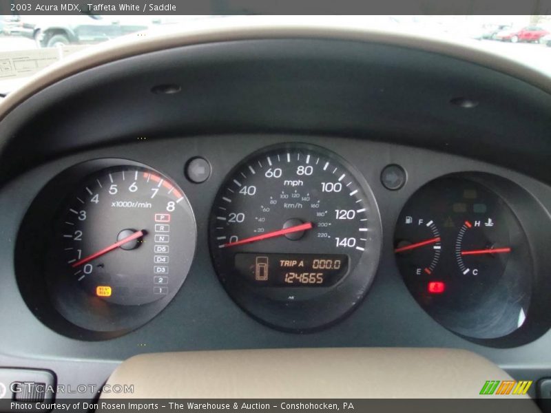 Taffeta White / Saddle 2003 Acura MDX