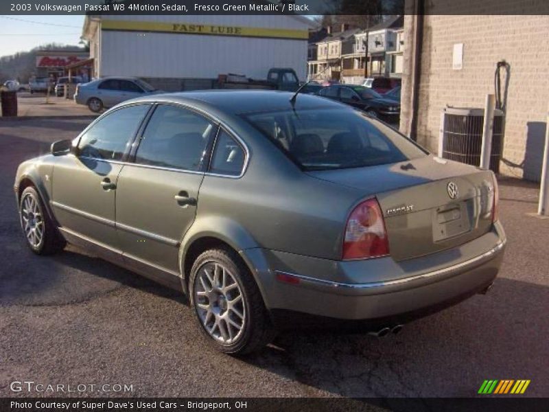 Fresco Green Metallic / Black 2003 Volkswagen Passat W8 4Motion Sedan