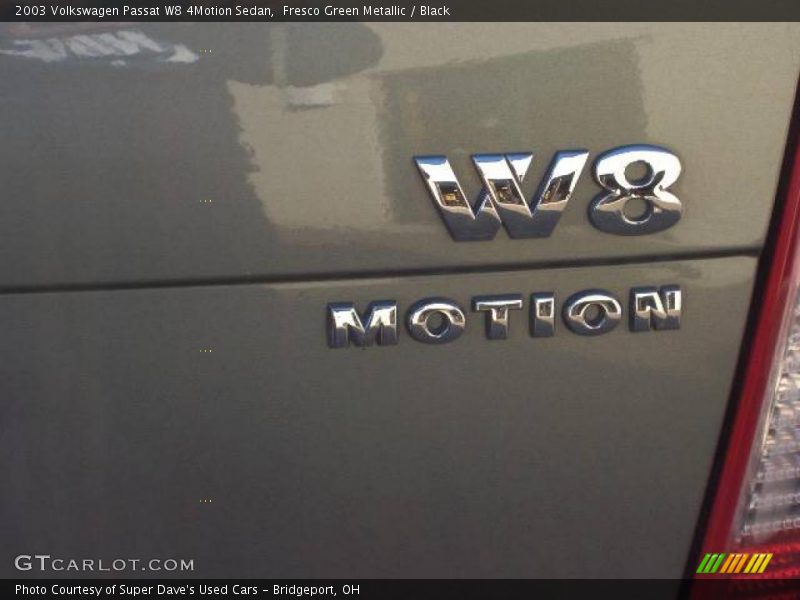 Fresco Green Metallic / Black 2003 Volkswagen Passat W8 4Motion Sedan