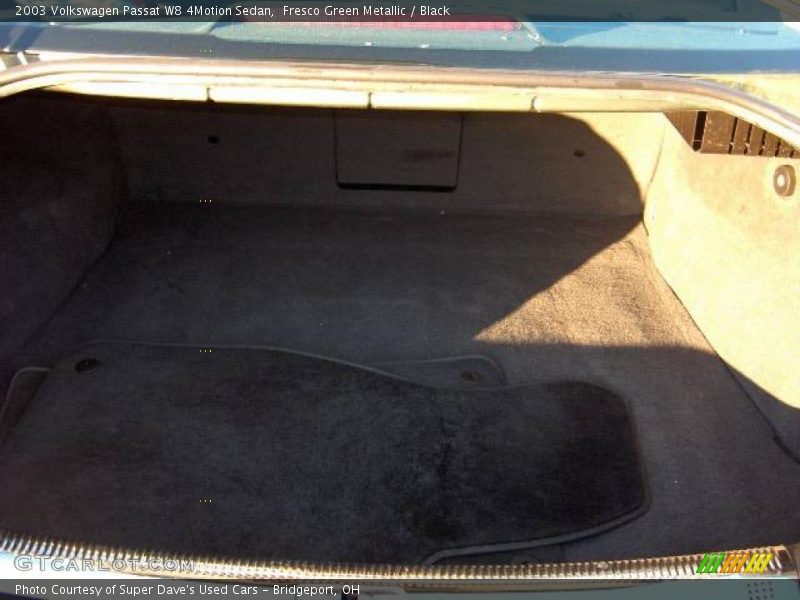 Fresco Green Metallic / Black 2003 Volkswagen Passat W8 4Motion Sedan
