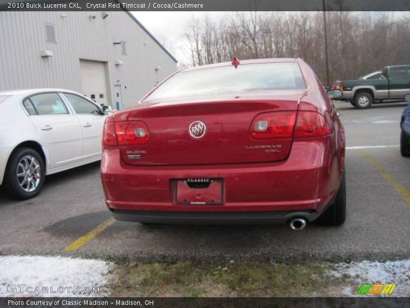 Crystal Red Tintcoat / Cocoa/Cashmere 2010 Buick Lucerne CXL