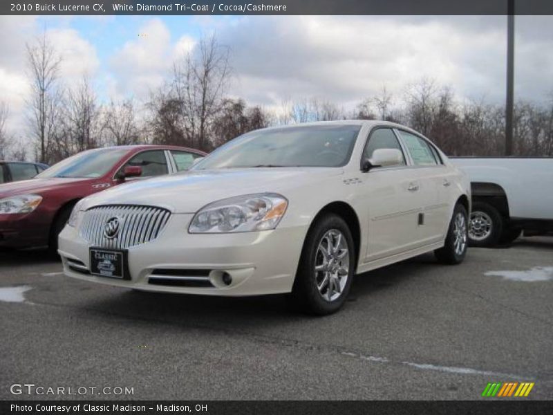 White Diamond Tri-Coat / Cocoa/Cashmere 2010 Buick Lucerne CX