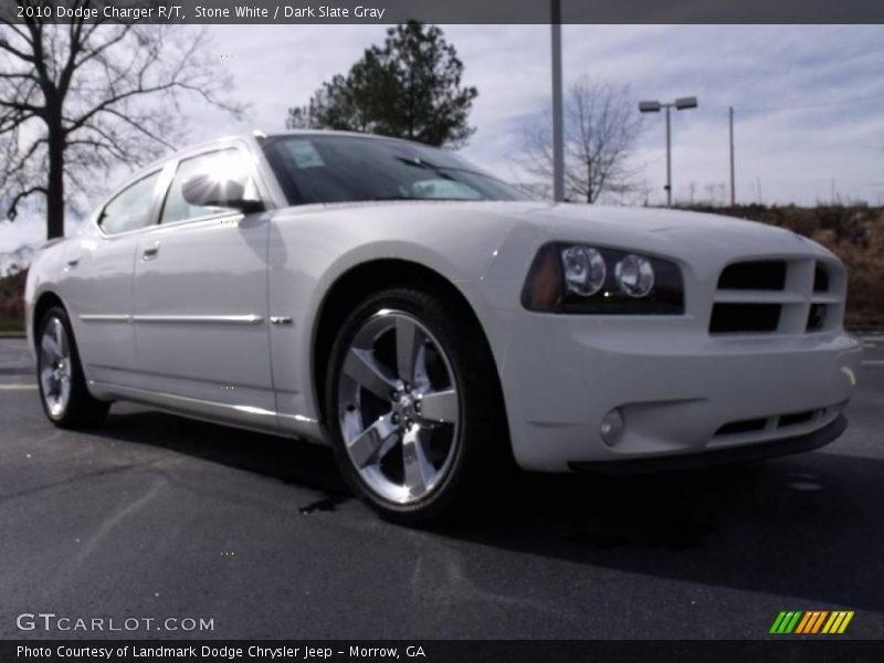 Stone White / Dark Slate Gray 2010 Dodge Charger R/T