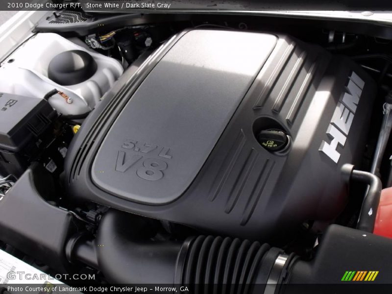 Stone White / Dark Slate Gray 2010 Dodge Charger R/T