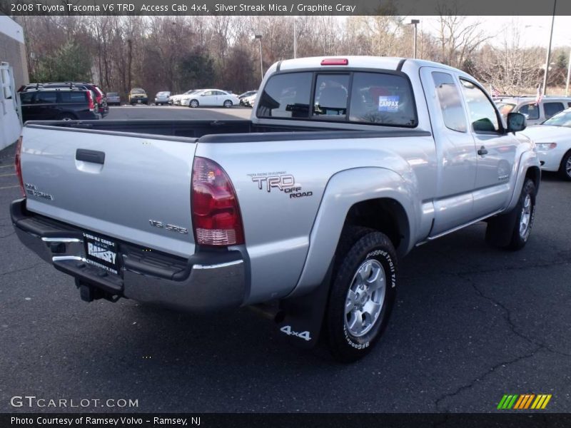 Silver Streak Mica / Graphite Gray 2008 Toyota Tacoma V6 TRD  Access Cab 4x4