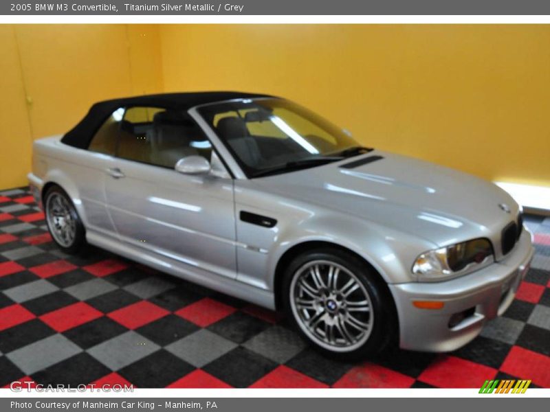 Titanium Silver Metallic / Grey 2005 BMW M3 Convertible