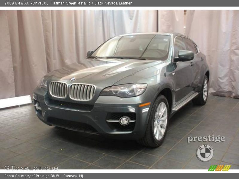 Tasman Green Metallic / Black Nevada Leather 2009 BMW X6 xDrive50i