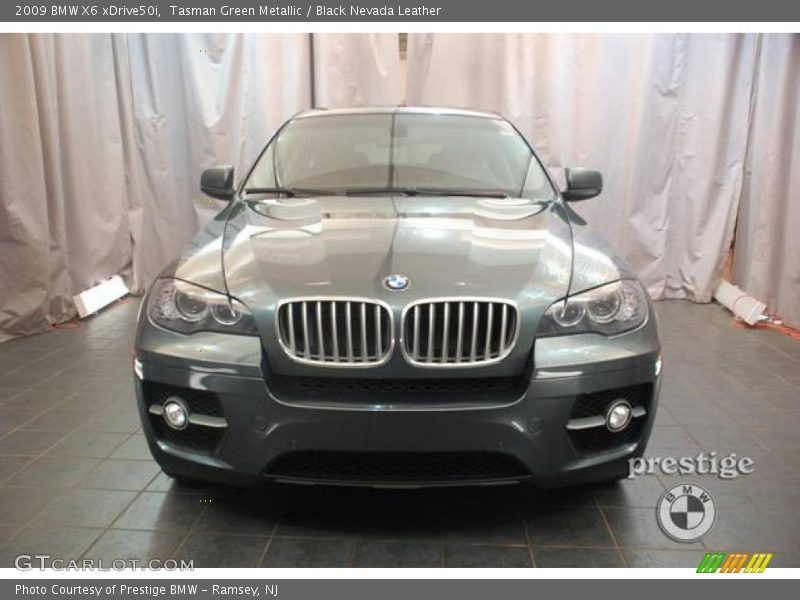 Tasman Green Metallic / Black Nevada Leather 2009 BMW X6 xDrive50i