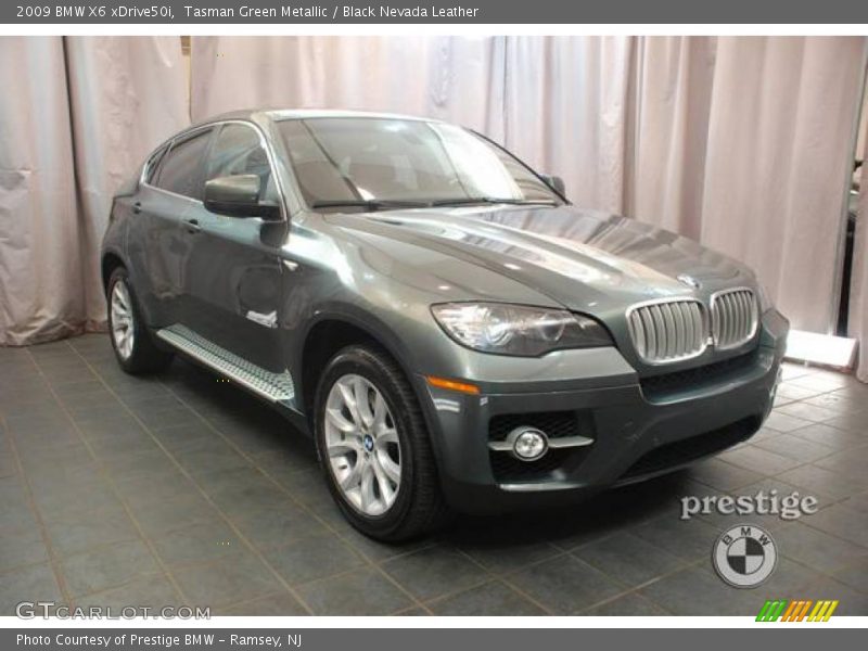 Tasman Green Metallic / Black Nevada Leather 2009 BMW X6 xDrive50i