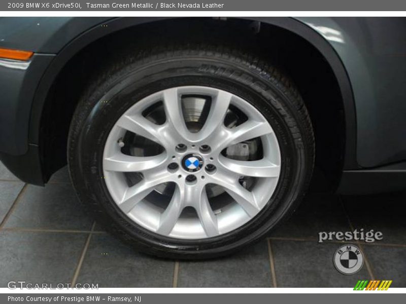 Tasman Green Metallic / Black Nevada Leather 2009 BMW X6 xDrive50i