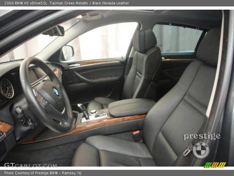 Tasman Green Metallic / Black Nevada Leather 2009 BMW X6 xDrive50i