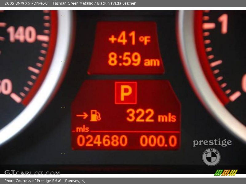 Tasman Green Metallic / Black Nevada Leather 2009 BMW X6 xDrive50i