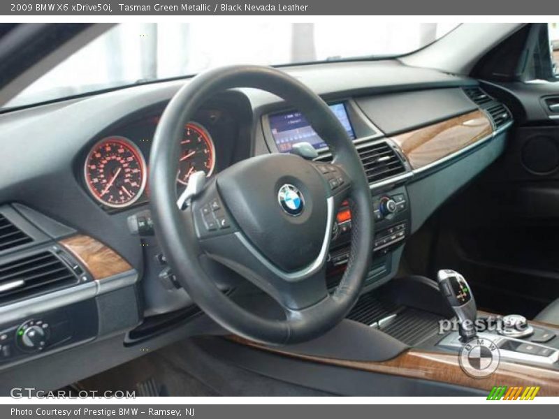 Tasman Green Metallic / Black Nevada Leather 2009 BMW X6 xDrive50i