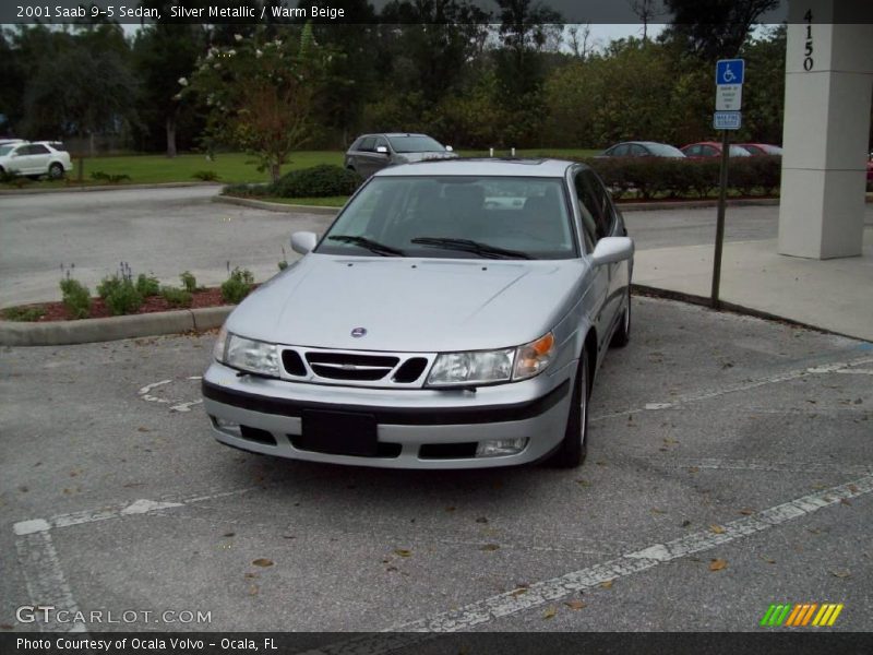 Silver Metallic / Warm Beige 2001 Saab 9-5 Sedan