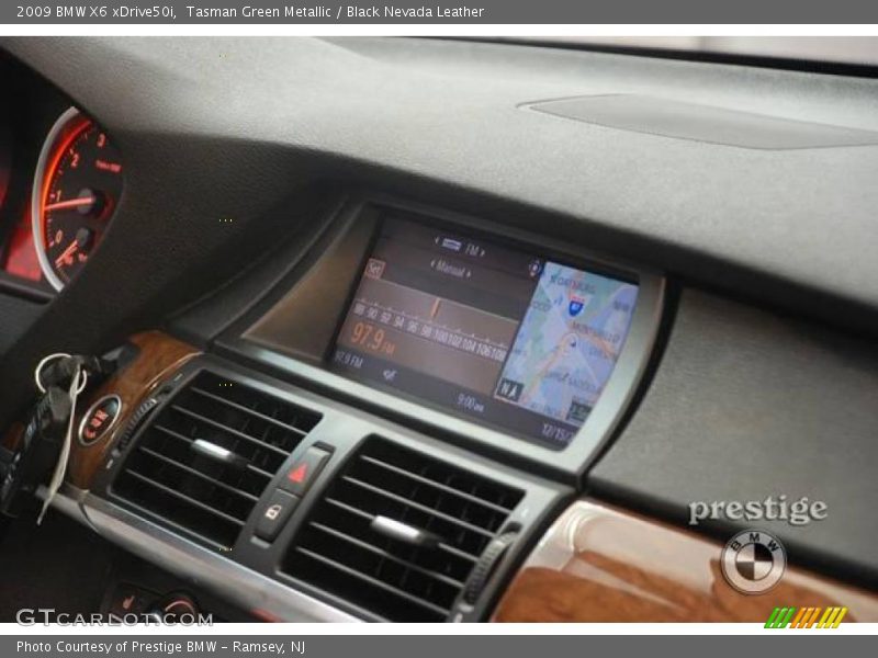 Tasman Green Metallic / Black Nevada Leather 2009 BMW X6 xDrive50i