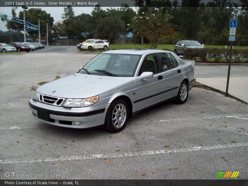 Silver Metallic / Warm Beige 2001 Saab 9-5 Sedan