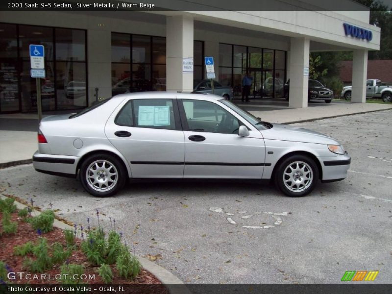 Silver Metallic / Warm Beige 2001 Saab 9-5 Sedan