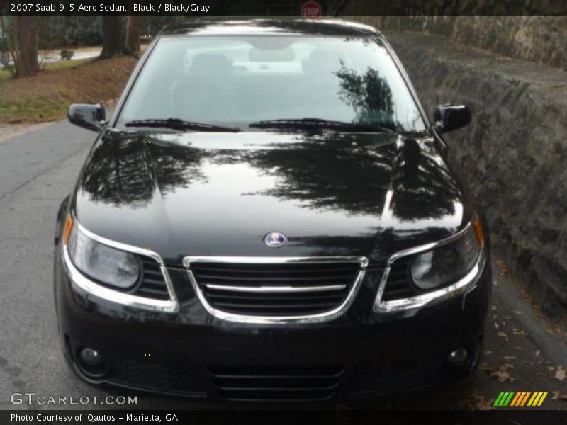Black / Black/Gray 2007 Saab 9-5 Aero Sedan