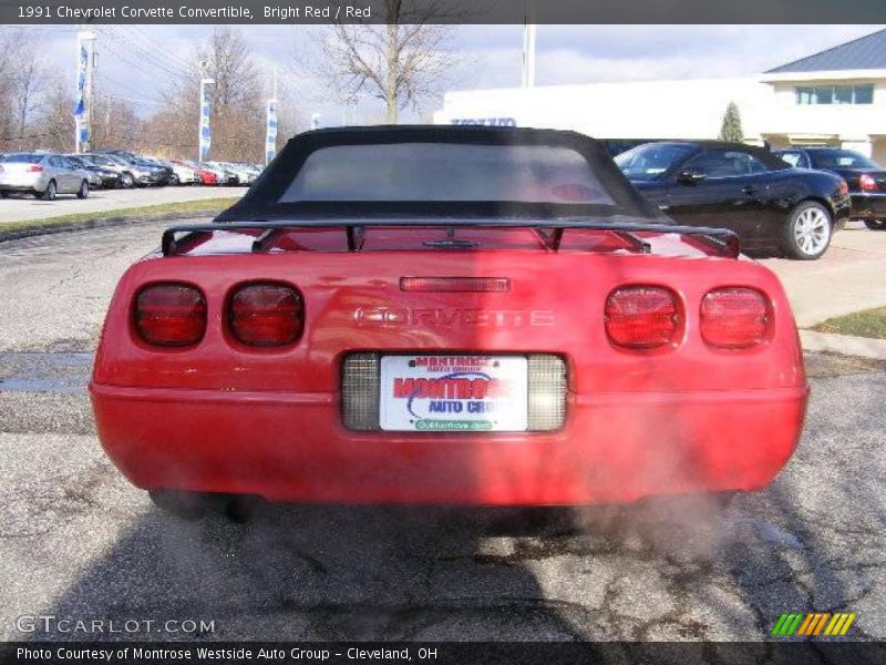 Bright Red / Red 1991 Chevrolet Corvette Convertible