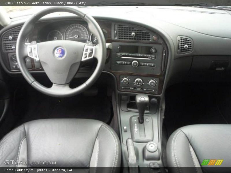 Black / Black/Gray 2007 Saab 9-5 Aero Sedan