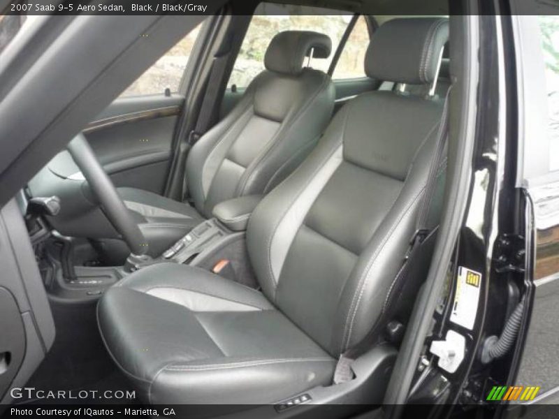 Black / Black/Gray 2007 Saab 9-5 Aero Sedan