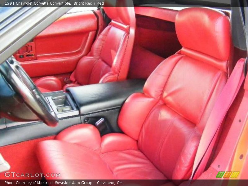 Bright Red / Red 1991 Chevrolet Corvette Convertible
