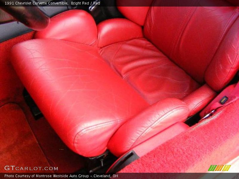 Bright Red / Red 1991 Chevrolet Corvette Convertible