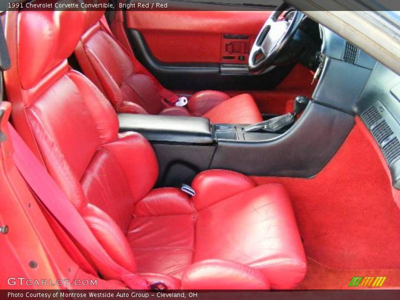 Bright Red / Red 1991 Chevrolet Corvette Convertible