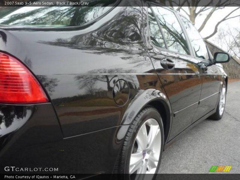 Black / Black/Gray 2007 Saab 9-5 Aero Sedan