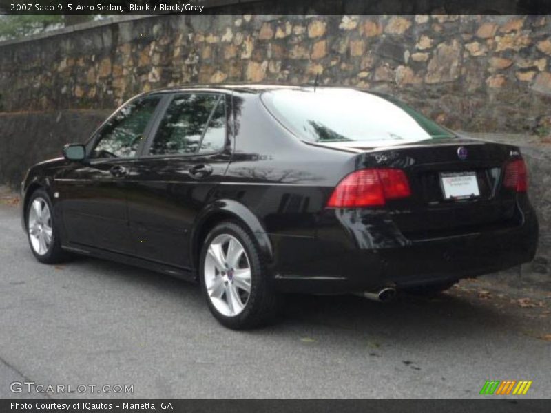 Black / Black/Gray 2007 Saab 9-5 Aero Sedan