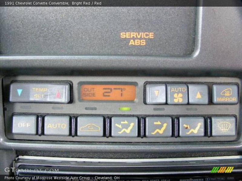 Bright Red / Red 1991 Chevrolet Corvette Convertible