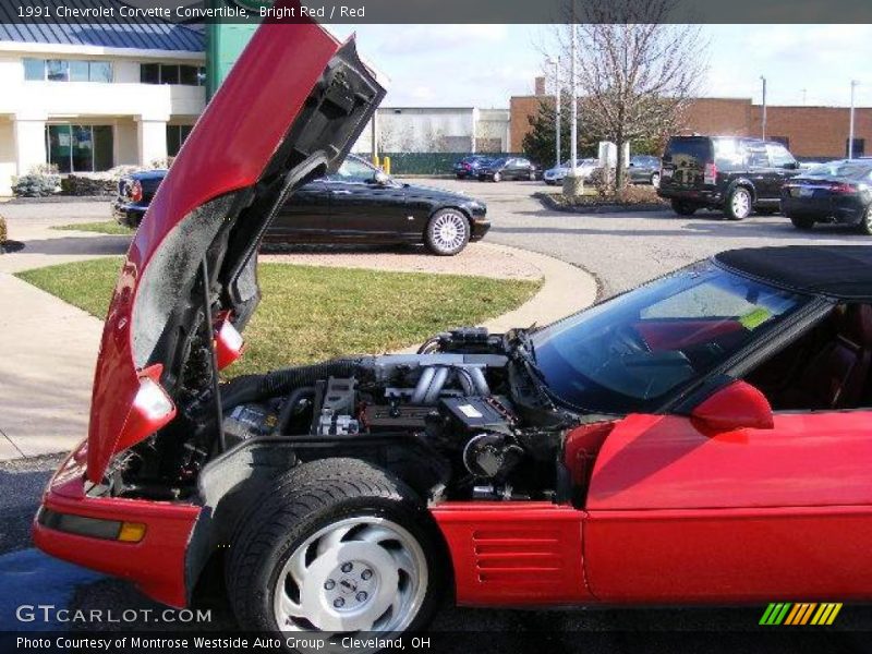 Bright Red / Red 1991 Chevrolet Corvette Convertible