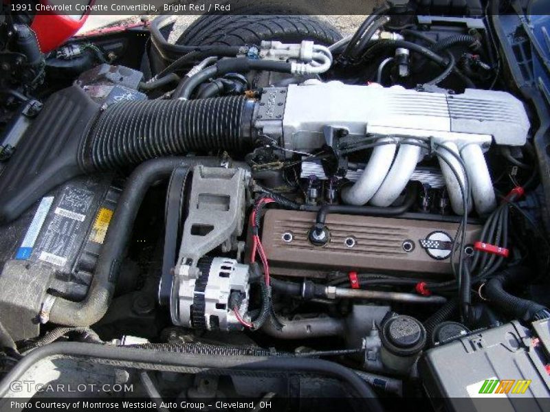 Bright Red / Red 1991 Chevrolet Corvette Convertible
