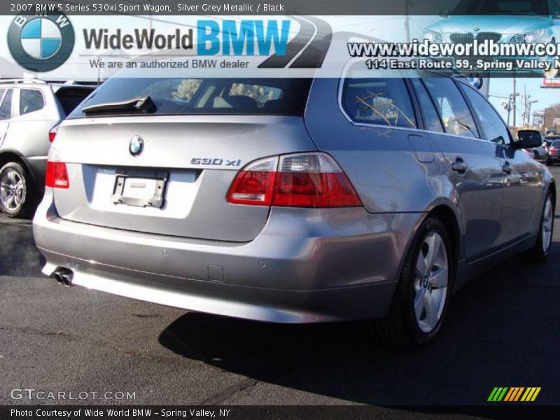 Silver Grey Metallic / Black 2007 BMW 5 Series 530xi Sport Wagon