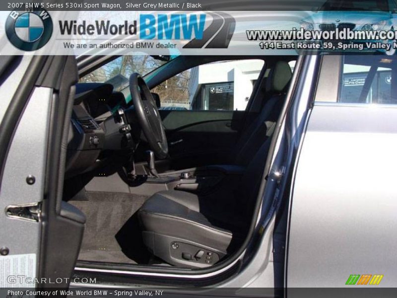 Silver Grey Metallic / Black 2007 BMW 5 Series 530xi Sport Wagon