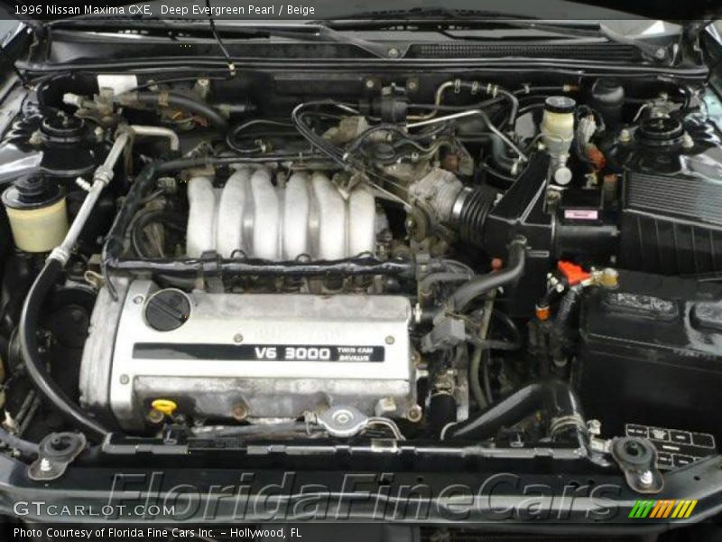 Deep Evergreen Pearl / Beige 1996 Nissan Maxima GXE