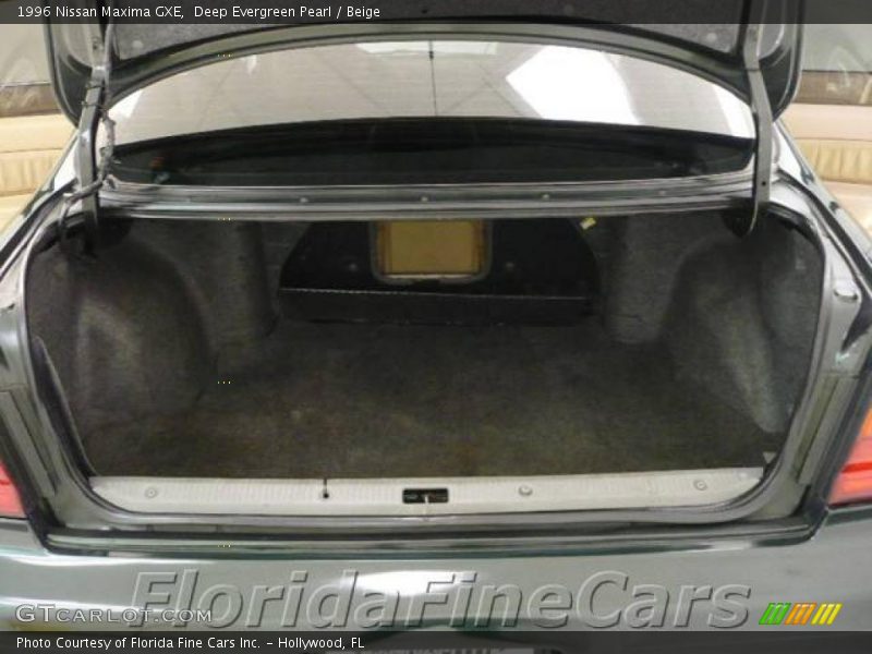 Deep Evergreen Pearl / Beige 1996 Nissan Maxima GXE