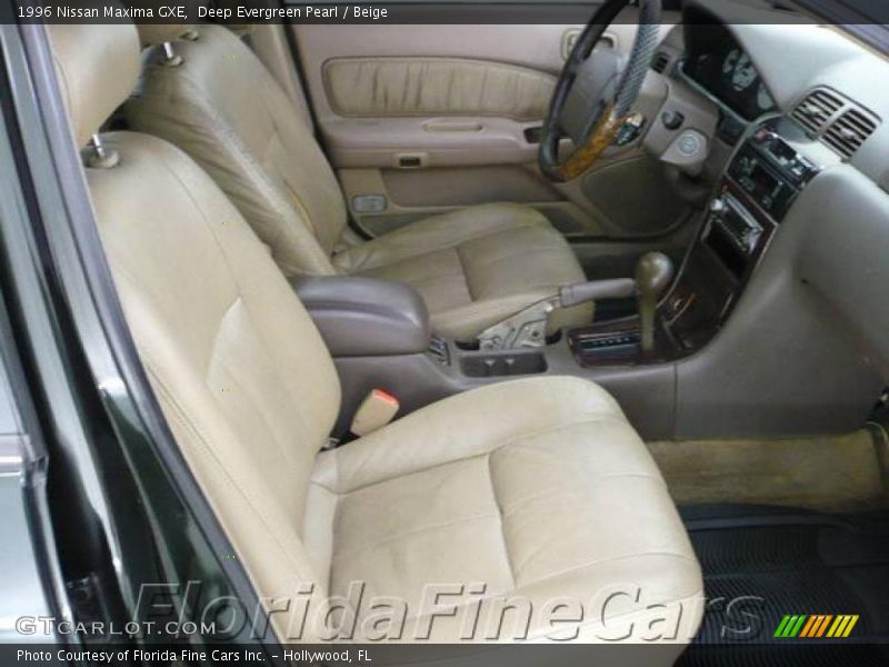 Deep Evergreen Pearl / Beige 1996 Nissan Maxima GXE