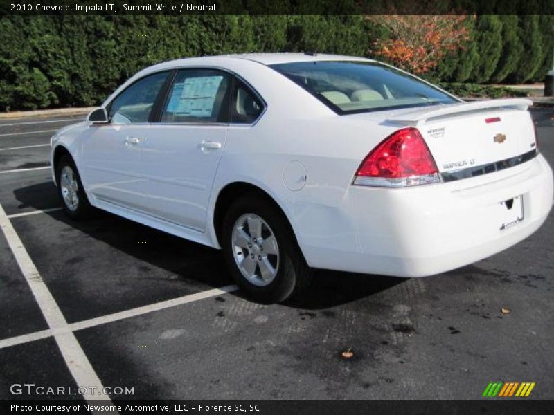 Summit White / Neutral 2010 Chevrolet Impala LT