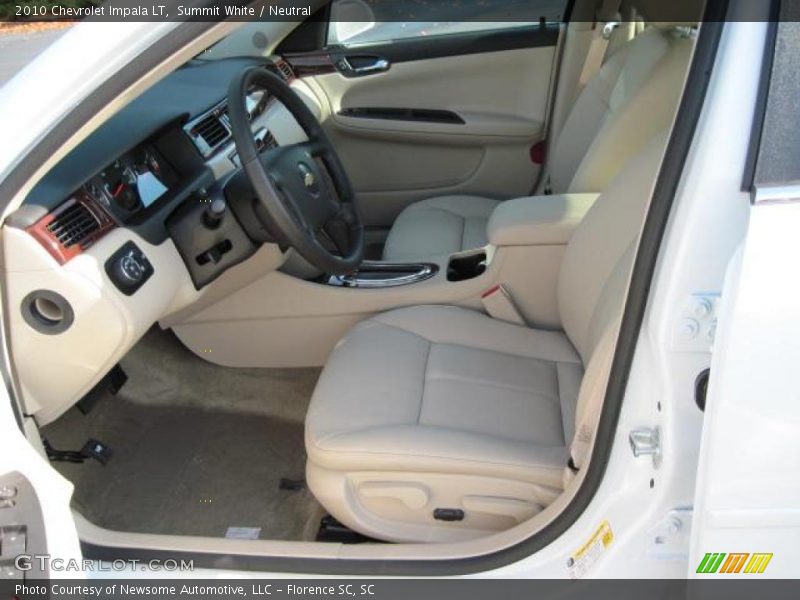 Summit White / Neutral 2010 Chevrolet Impala LT