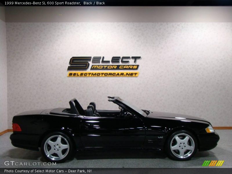 Black / Black 1999 Mercedes-Benz SL 600 Sport Roadster