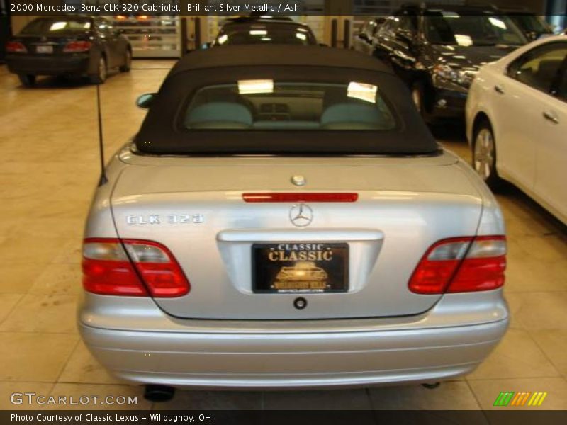 Brilliant Silver Metallic / Ash 2000 Mercedes-Benz CLK 320 Cabriolet