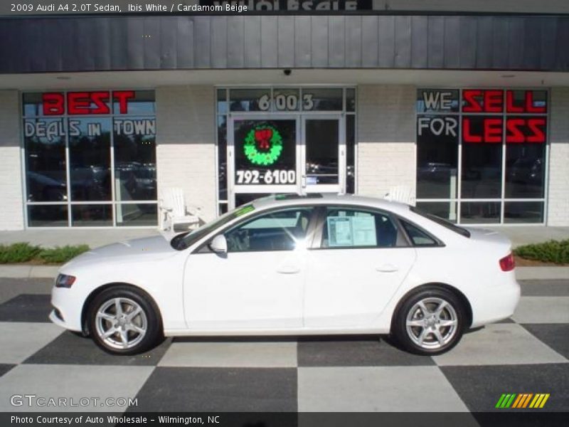 Ibis White / Cardamom Beige 2009 Audi A4 2.0T Sedan