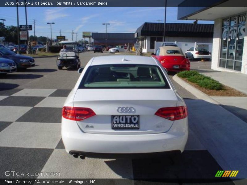 Ibis White / Cardamom Beige 2009 Audi A4 2.0T Sedan