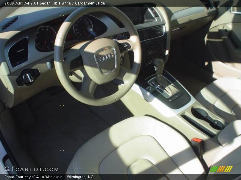 Ibis White / Cardamom Beige 2009 Audi A4 2.0T Sedan
